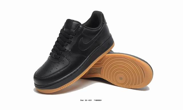 Cheap Nike Air Force 1 Black Shoes Men and Women-82